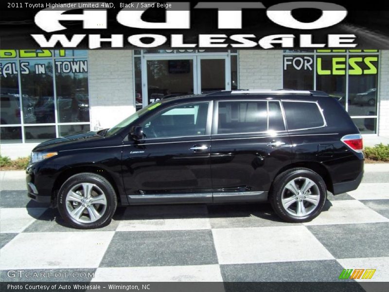 Black / Sand Beige 2011 Toyota Highlander Limited 4WD