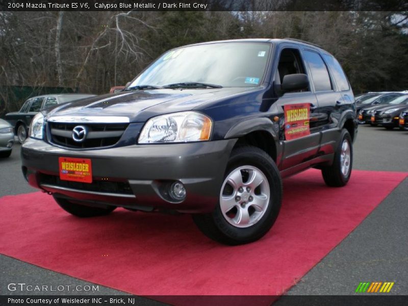 Calypso Blue Metallic / Dark Flint Grey 2004 Mazda Tribute ES V6