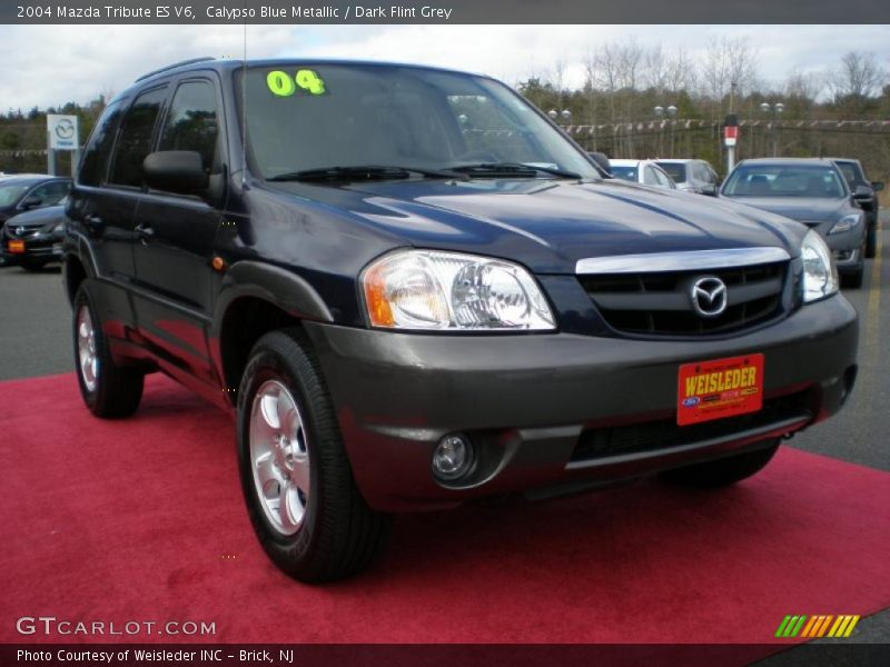 Calypso Blue Metallic / Dark Flint Grey 2004 Mazda Tribute ES V6