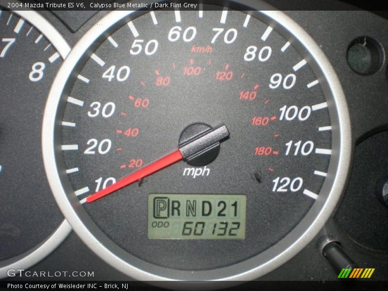 Calypso Blue Metallic / Dark Flint Grey 2004 Mazda Tribute ES V6