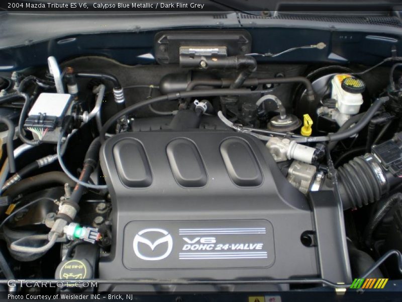 Calypso Blue Metallic / Dark Flint Grey 2004 Mazda Tribute ES V6