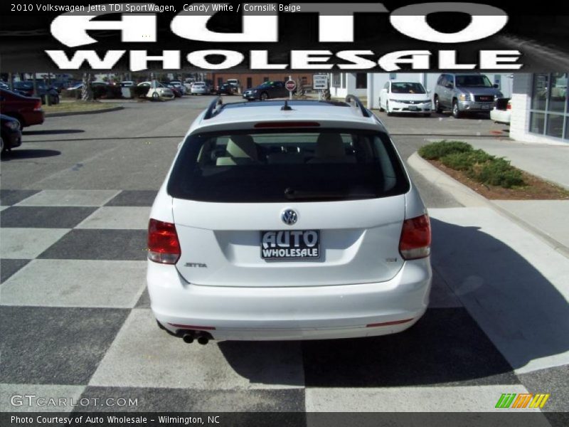 Candy White / Cornsilk Beige 2010 Volkswagen Jetta TDI SportWagen
