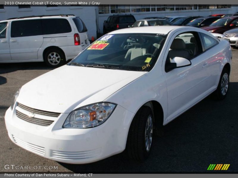 Summit White / Gray 2010 Chevrolet Cobalt LT Coupe