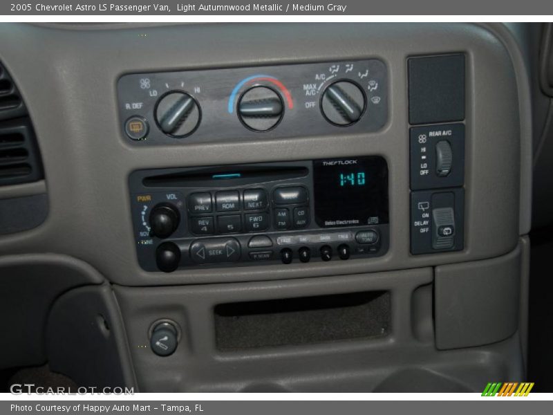 Controls of 2005 Astro LS Passenger Van