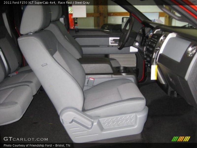  2011 F150 XLT SuperCab 4x4 Steel Gray Interior