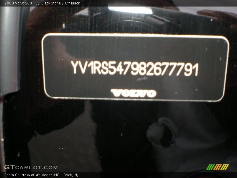 Black Stone / Off Black 2008 Volvo S60 T5