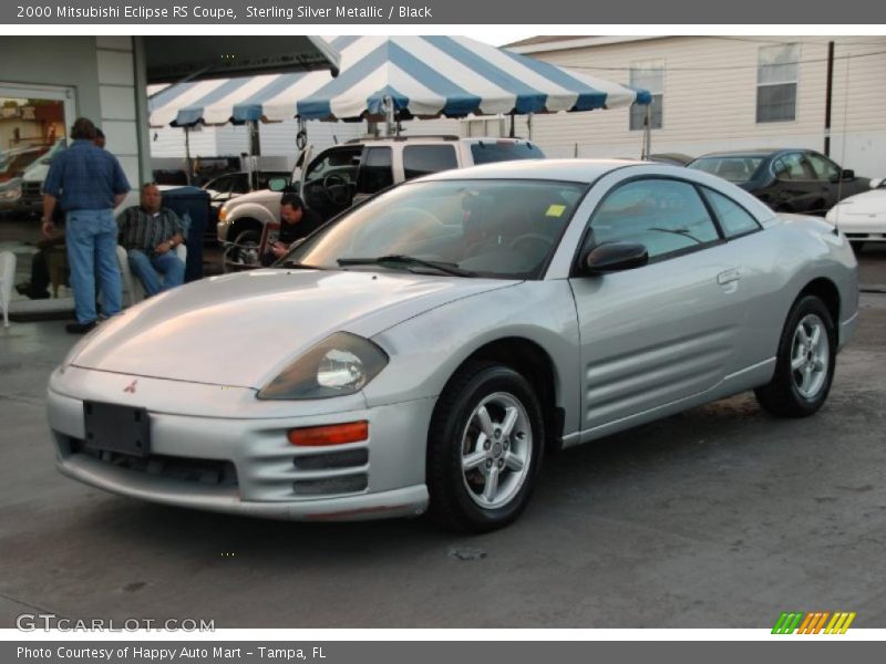 Sterling Silver Metallic / Black 2000 Mitsubishi Eclipse RS Coupe