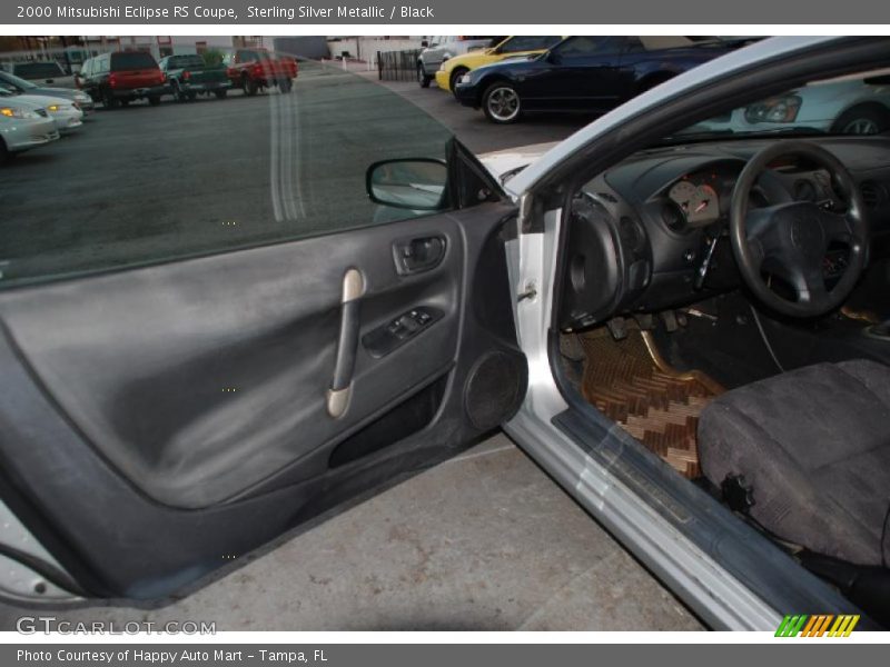 Sterling Silver Metallic / Black 2000 Mitsubishi Eclipse RS Coupe