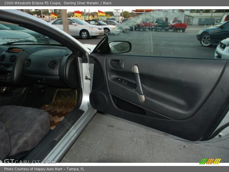 Sterling Silver Metallic / Black 2000 Mitsubishi Eclipse RS Coupe