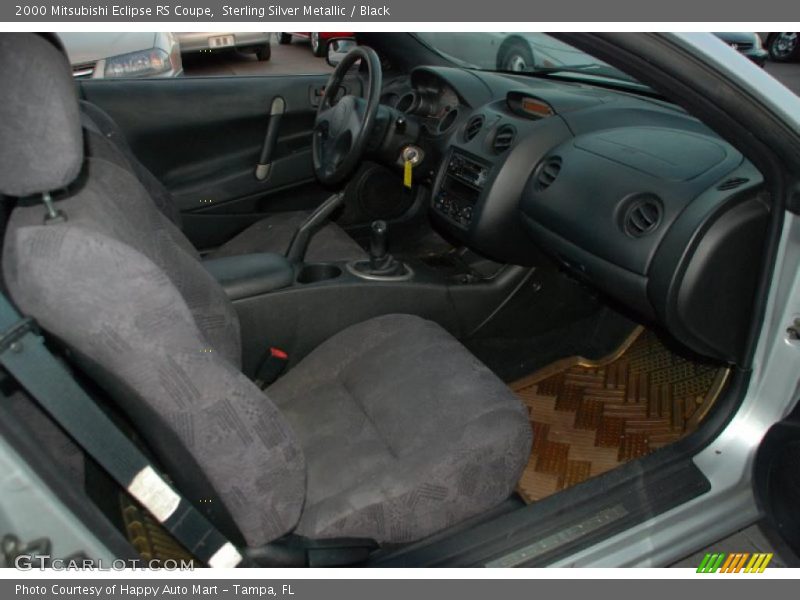Sterling Silver Metallic / Black 2000 Mitsubishi Eclipse RS Coupe