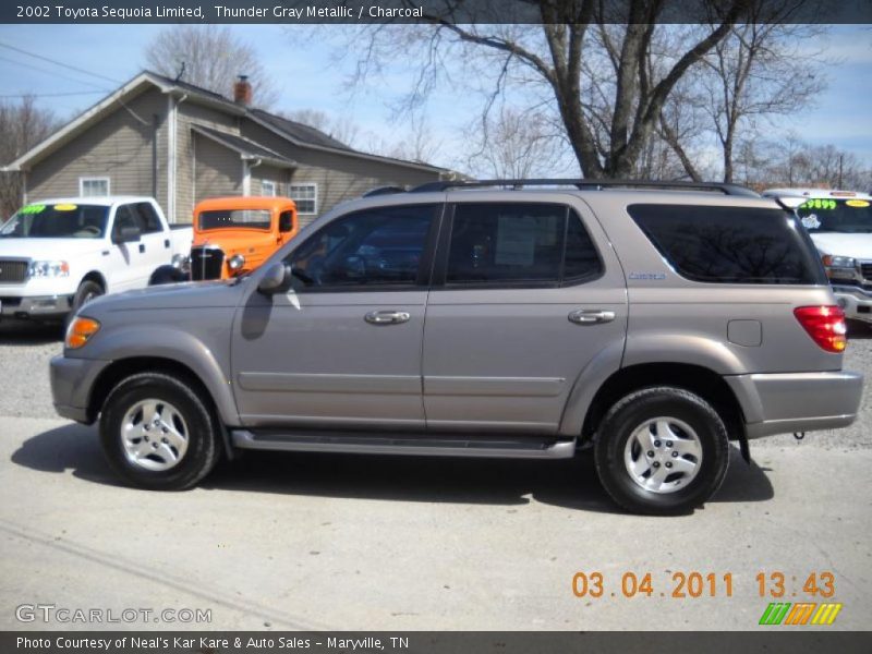 Thunder Gray Metallic / Charcoal 2002 Toyota Sequoia Limited