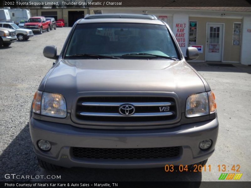 Thunder Gray Metallic / Charcoal 2002 Toyota Sequoia Limited
