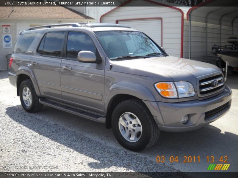Thunder Gray Metallic / Charcoal 2002 Toyota Sequoia Limited