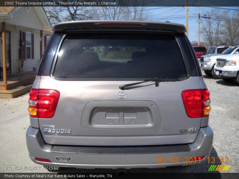 Thunder Gray Metallic / Charcoal 2002 Toyota Sequoia Limited