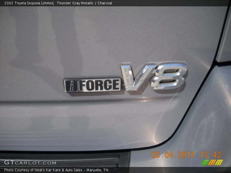 Thunder Gray Metallic / Charcoal 2002 Toyota Sequoia Limited
