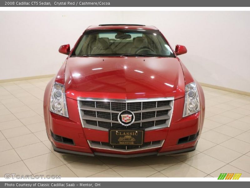 Crystal Red / Cashmere/Cocoa 2008 Cadillac CTS Sedan