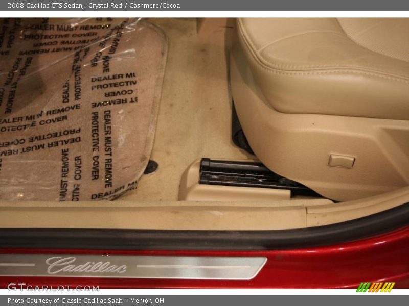 Crystal Red / Cashmere/Cocoa 2008 Cadillac CTS Sedan