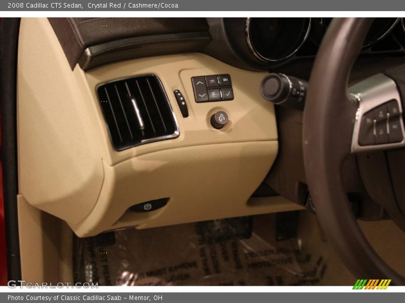 Crystal Red / Cashmere/Cocoa 2008 Cadillac CTS Sedan