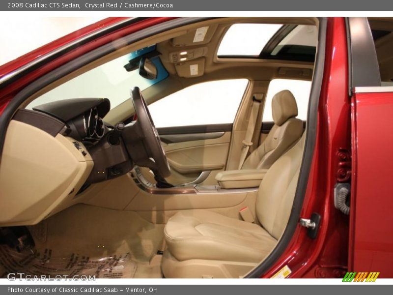 Crystal Red / Cashmere/Cocoa 2008 Cadillac CTS Sedan