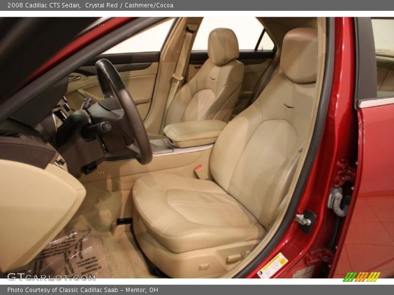 Crystal Red / Cashmere/Cocoa 2008 Cadillac CTS Sedan