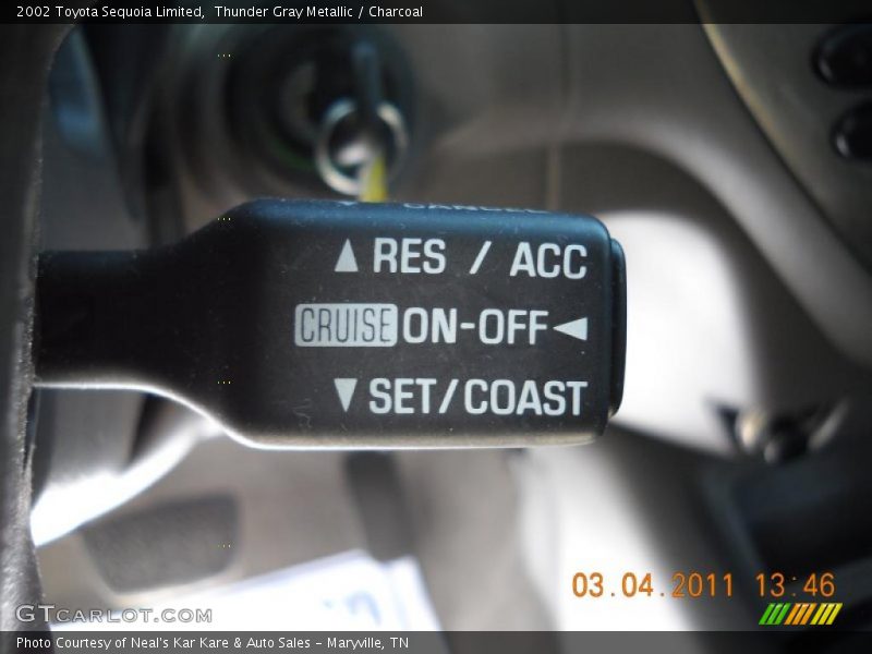 Thunder Gray Metallic / Charcoal 2002 Toyota Sequoia Limited