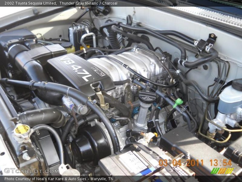 Thunder Gray Metallic / Charcoal 2002 Toyota Sequoia Limited