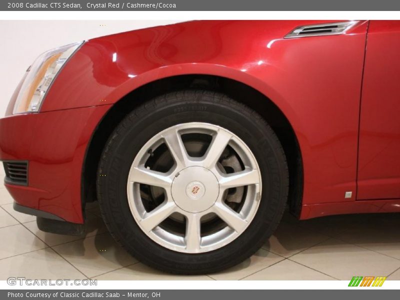 Crystal Red / Cashmere/Cocoa 2008 Cadillac CTS Sedan