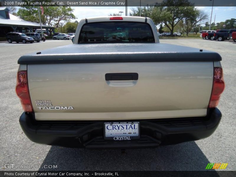 Desert Sand Mica / Graphite Gray 2008 Toyota Tacoma Regular Cab