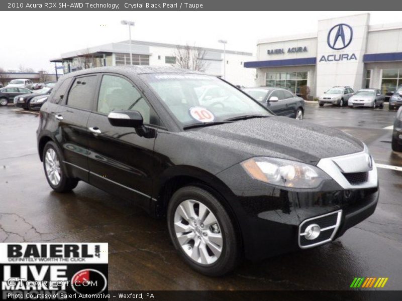 Crystal Black Pearl / Taupe 2010 Acura RDX SH-AWD Technology