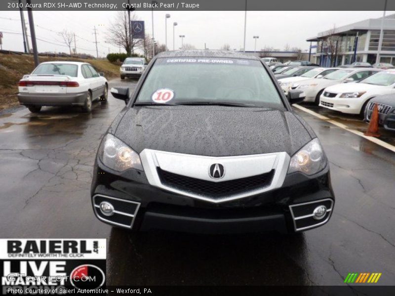 Crystal Black Pearl / Taupe 2010 Acura RDX SH-AWD Technology