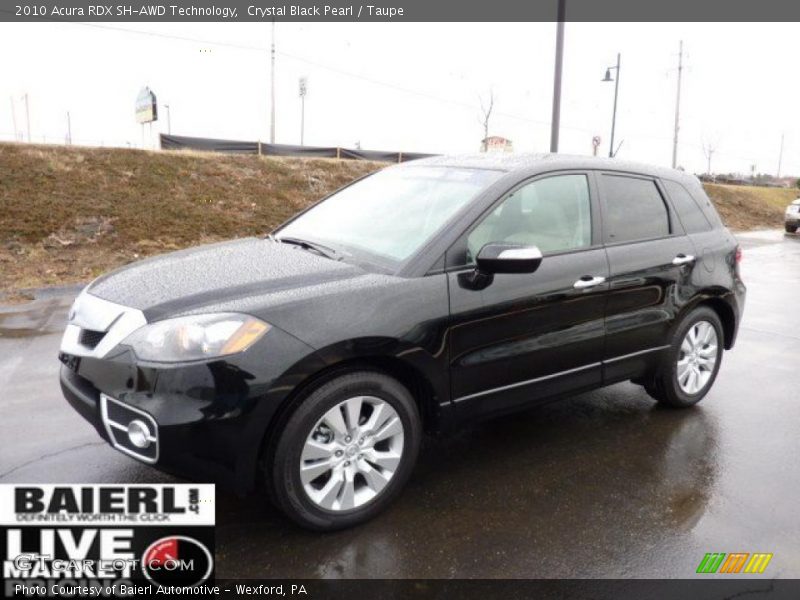 Crystal Black Pearl / Taupe 2010 Acura RDX SH-AWD Technology