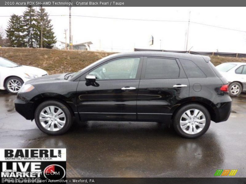 Crystal Black Pearl / Taupe 2010 Acura RDX SH-AWD Technology