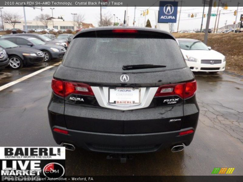 Crystal Black Pearl / Taupe 2010 Acura RDX SH-AWD Technology