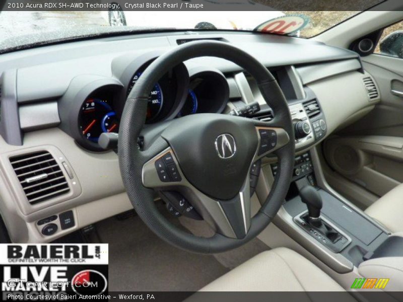 Crystal Black Pearl / Taupe 2010 Acura RDX SH-AWD Technology