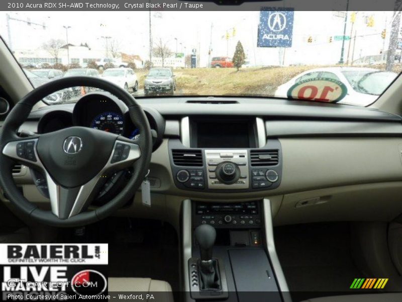 Crystal Black Pearl / Taupe 2010 Acura RDX SH-AWD Technology