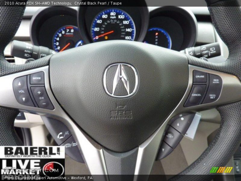 Crystal Black Pearl / Taupe 2010 Acura RDX SH-AWD Technology