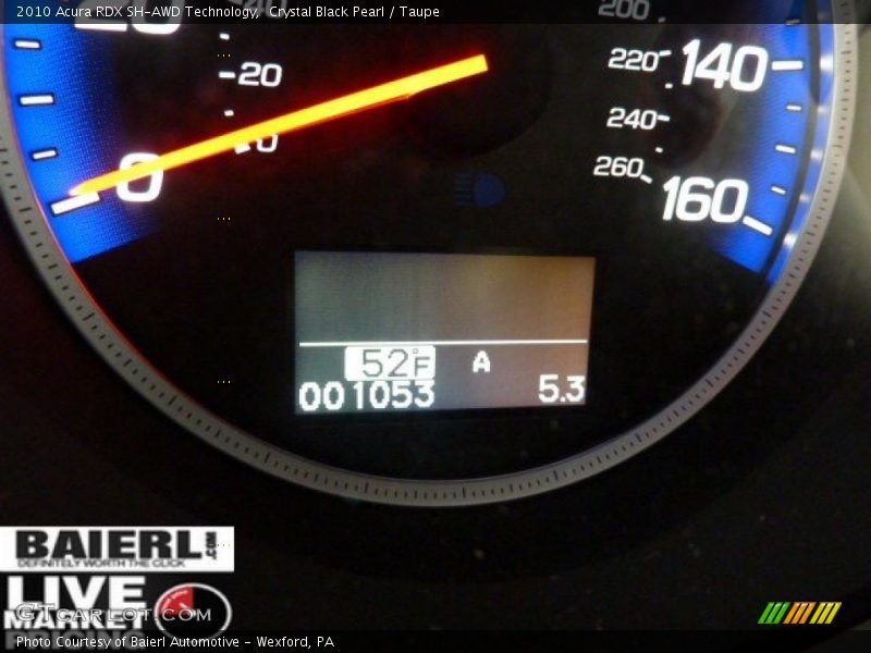 Crystal Black Pearl / Taupe 2010 Acura RDX SH-AWD Technology