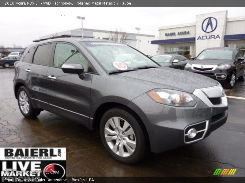 Polished Metal Metallic / Taupe 2010 Acura RDX SH-AWD Technology