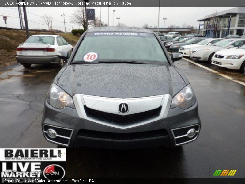 Polished Metal Metallic / Taupe 2010 Acura RDX SH-AWD Technology