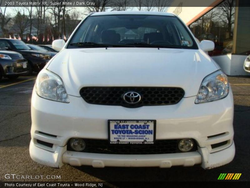 Super White / Dark Gray 2003 Toyota Matrix XR