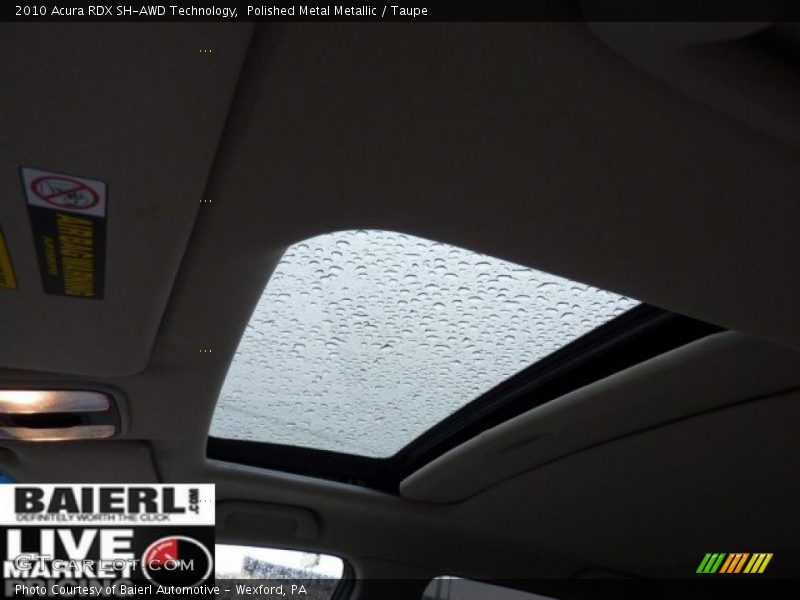 Polished Metal Metallic / Taupe 2010 Acura RDX SH-AWD Technology