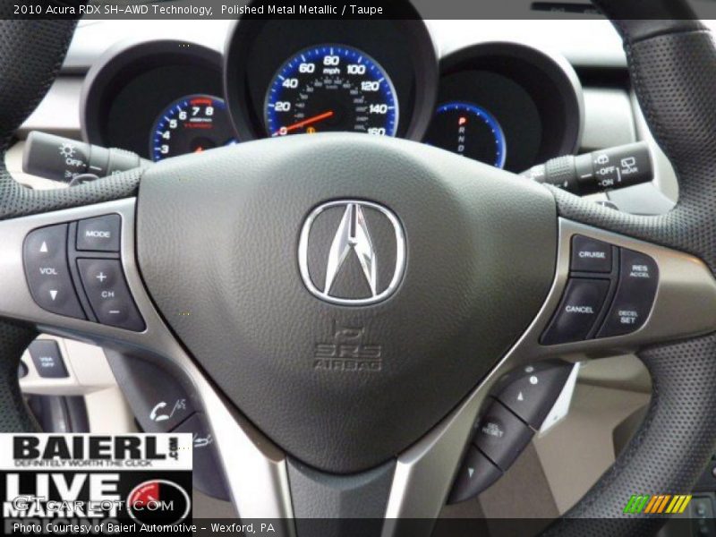 Polished Metal Metallic / Taupe 2010 Acura RDX SH-AWD Technology