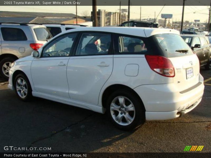 Super White / Dark Gray 2003 Toyota Matrix XR