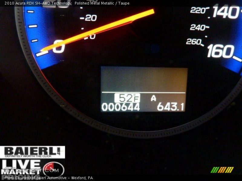 Polished Metal Metallic / Taupe 2010 Acura RDX SH-AWD Technology