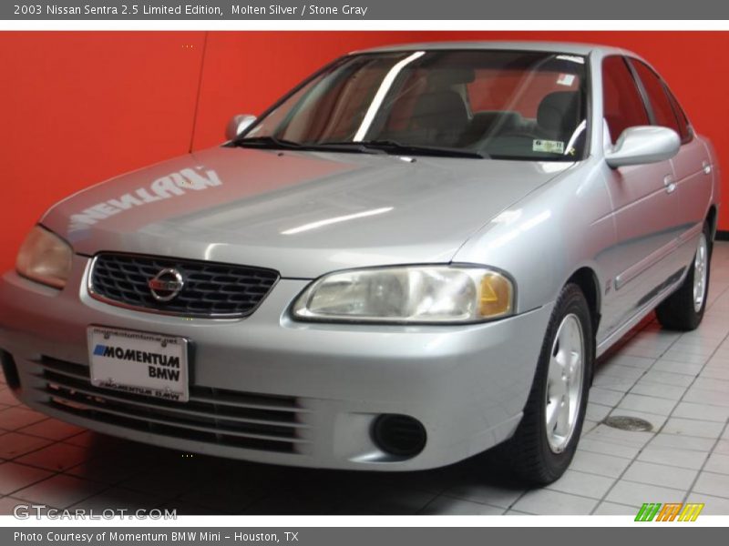 Molten Silver / Stone Gray 2003 Nissan Sentra 2.5 Limited Edition