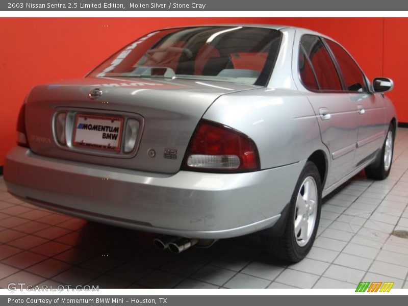 Molten Silver / Stone Gray 2003 Nissan Sentra 2.5 Limited Edition