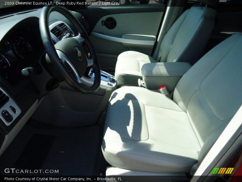 Deep Ruby Red Metallic / Light Gray 2009 Chevrolet Equinox LT