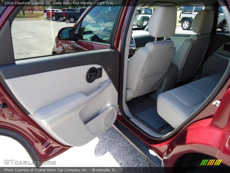 Deep Ruby Red Metallic / Light Gray 2009 Chevrolet Equinox LT