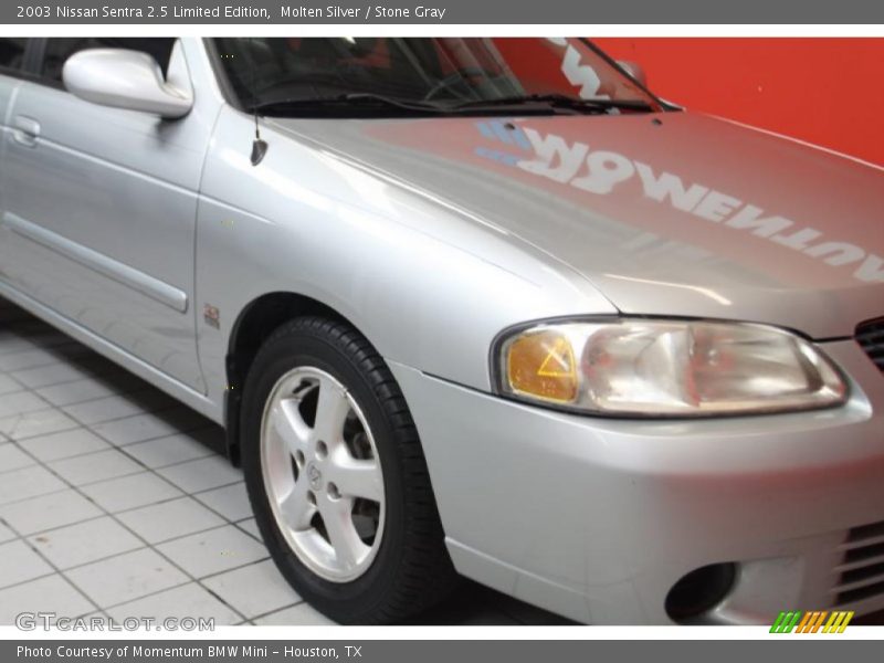 Molten Silver / Stone Gray 2003 Nissan Sentra 2.5 Limited Edition