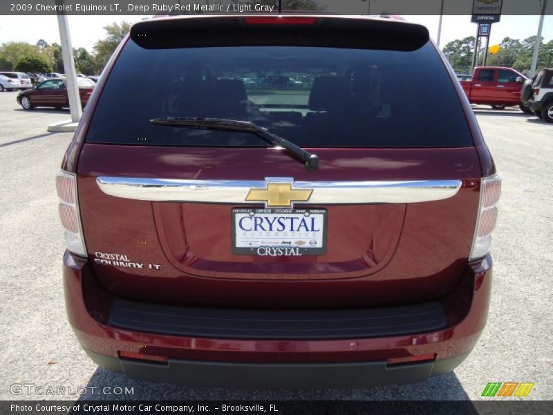 Deep Ruby Red Metallic / Light Gray 2009 Chevrolet Equinox LT